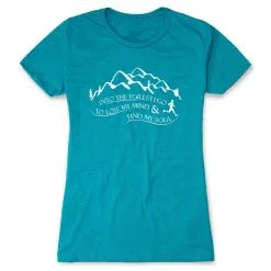 Women's Everyday Runners Tee - Into The Forest I Go -goneforarun Sales 2023 tr 41334 TEAL