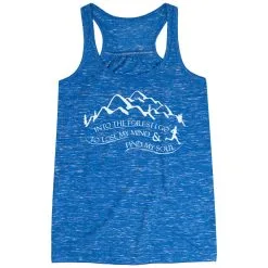 Flowy Racerback Tank Top - Into The Forest I Go -goneforarun Sales 2023 tr 41336 BLUE MAIN