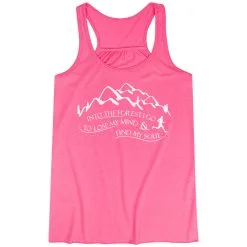Flowy Racerback Tank Top - Into The Forest I Go -goneforarun Sales 2023 tr 41336 PINK MAIN