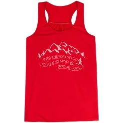 Flowy Racerback Tank Top - Into The Forest I Go -goneforarun Sales 2023 tr 41336 RED MAIN