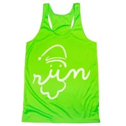 Women's Racerback Performance Tank Top - Santa Run Face -goneforarun Sales 2023 tr 41418 LIME MAIN