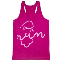 Women's Racerback Performance Tank Top - Santa Run Face -goneforarun Sales 2023 tr 41418 PINK MAIN