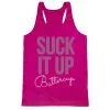 Women's Racerback Performance Tank Top - Suck It Up Buttercup -goneforarun Sales 2023 tr 41419 PINK MAIN