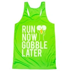 Women's Racerback Performance Tank Top - Run Now Gobble Later (Bold) 16 Women's Racerback Performance Tank Top - Run Now Gobble Later (Bold) -goneforarun Sales 2023 tr 41431 LIME MAIN