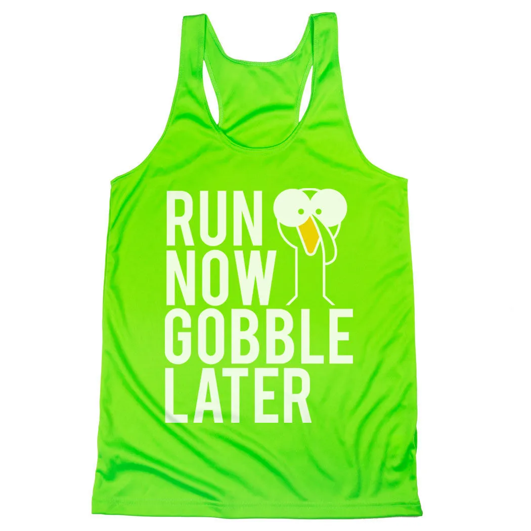 Women's Racerback Performance Tank Top - Run Now Gobble Later (Bold) 8 Women's Racerback Performance Tank Top - Run Now Gobble Later (Bold) - Image 6