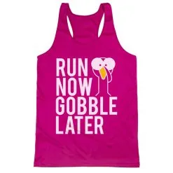 Women's Racerback Performance Tank Top - Run Now Gobble Later (Bold) 17 Women's Racerback Performance Tank Top - Run Now Gobble Later (Bold) -goneforarun Sales 2023 tr 41431 PINK MAIN