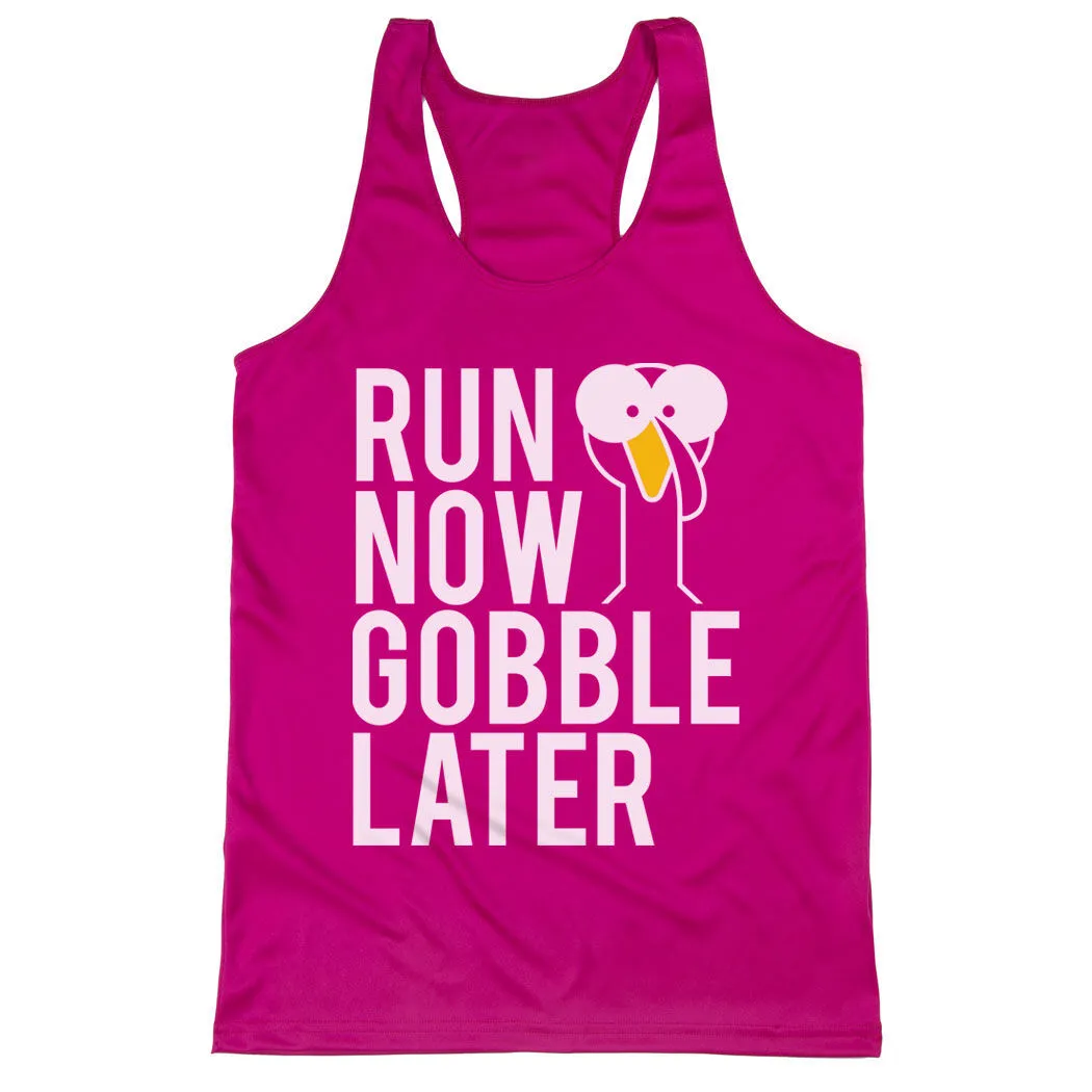 Women's Racerback Performance Tank Top - Run Now Gobble Later (Bold) 9 Women's Racerback Performance Tank Top - Run Now Gobble Later (Bold) - Image 7