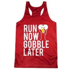 Women's Racerback Performance Tank Top - Run Now Gobble Later (Bold) 18 Women's Racerback Performance Tank Top - Run Now Gobble Later (Bold) -goneforarun Sales 2023 tr 41431 RED MAIN