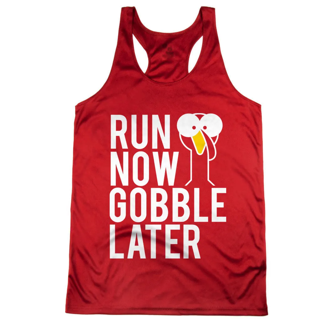 Women's Racerback Performance Tank Top - Run Now Gobble Later (Bold) 10 Women's Racerback Performance Tank Top - Run Now Gobble Later (Bold) - Image 8