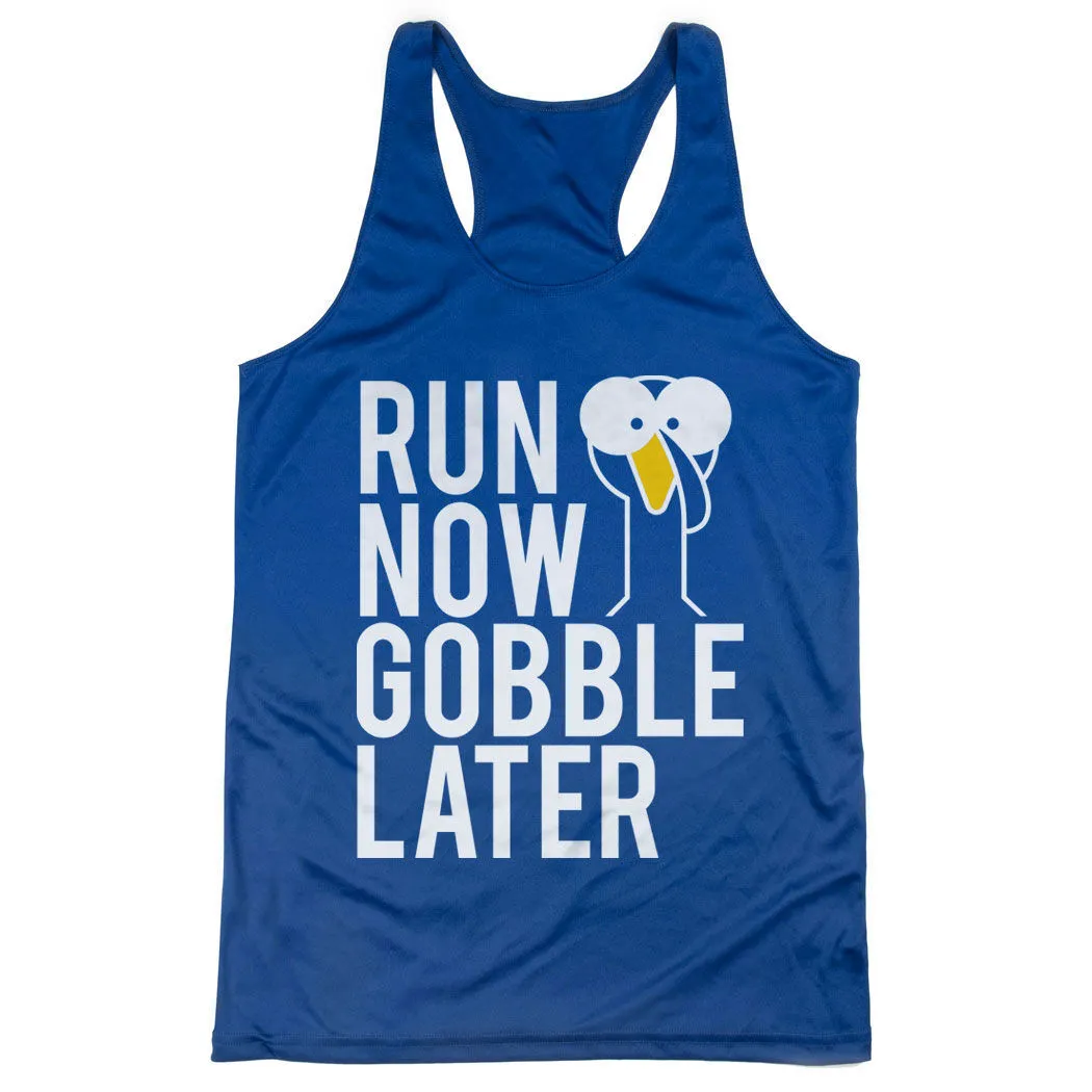 Women's Racerback Performance Tank Top - Run Now Gobble Later (Bold) 11 Women's Racerback Performance Tank Top - Run Now Gobble Later (Bold) - Image 9