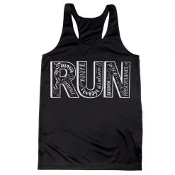 Women's Racerback Performance Tank Top - Run With Inspiration -goneforarun Sales 2023 tr 41432 BLACK MAIN