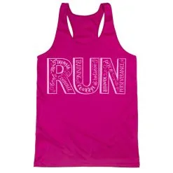 Women's Racerback Performance Tank Top - Run With Inspiration -goneforarun Sales 2023 tr 41432 PINK MAIN