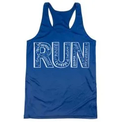 Women's Racerback Performance Tank Top - Run With Inspiration -goneforarun Sales 2023 tr 41432 ROYAL MAIN