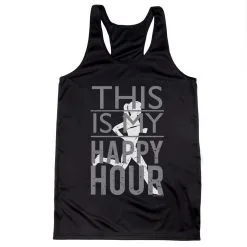 Women's Racerback Performance Tank Top - This Is My Happy Hour -goneforarun Sales 2023 tr 41433 BLACK MAIN