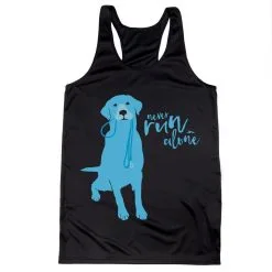 Women's Racerback Performance Tank Top - Never Run Alone