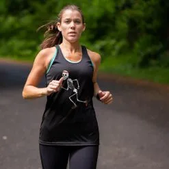 Women's Racerback Performance Tank Top - Never Stop Running -goneforarun Sales 2023 tr 41448 BLACK MODEL