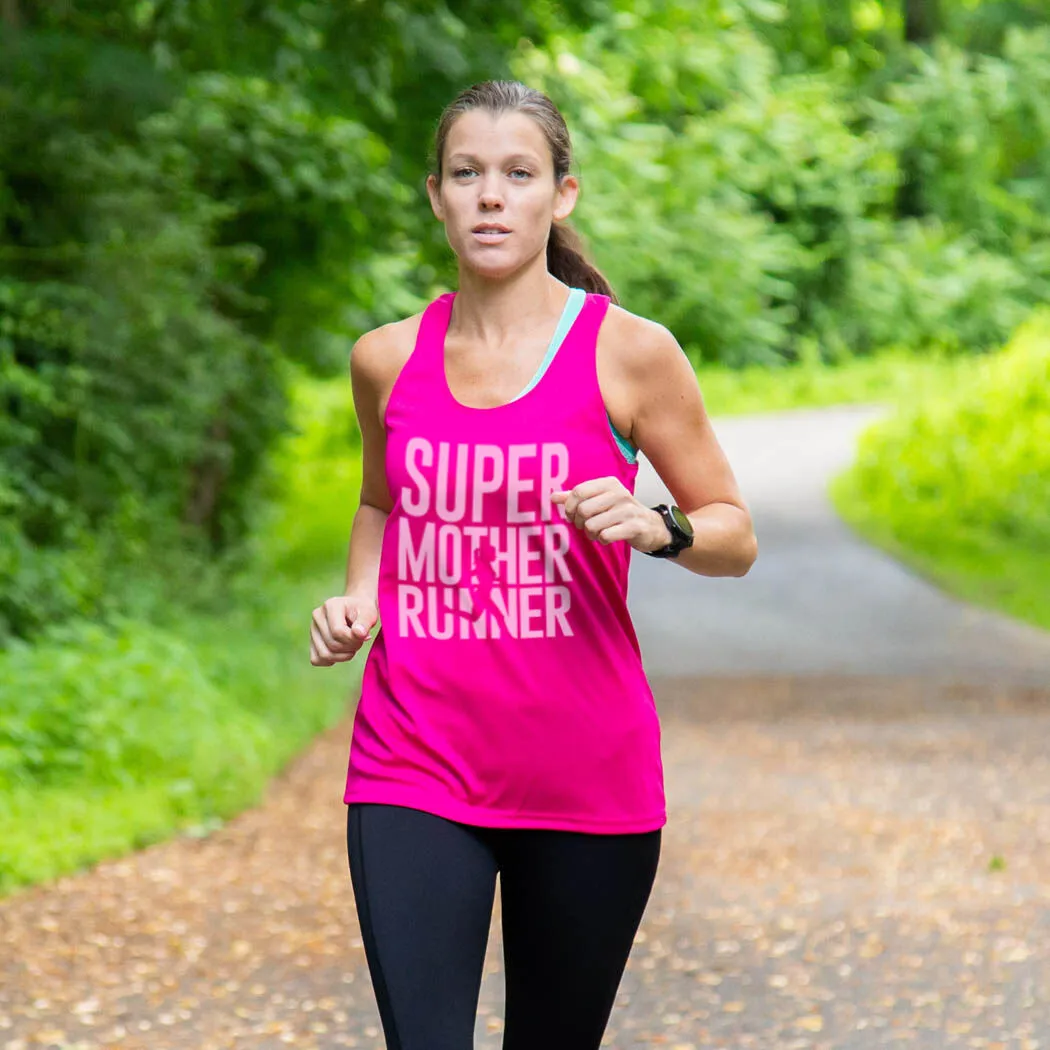 Women's Racerback Performance Tank Top - Super Mother Runner 6 Women's Racerback Performance Tank Top - Super Mother Runner - Image 4