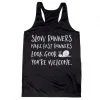 Women's Racerback Performance Tank Top - Slow Runners -goneforarun Sales 2023 tr 41451 BLACK MAIN