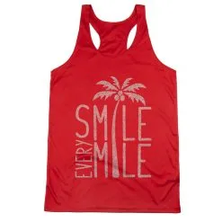 Women's Racerback Performance Tank Top - Smile Every Mile 19 Women's Racerback Performance Tank Top - Smile Every Mile -goneforarun Sales 2023 tr 41453 RED MAIN
