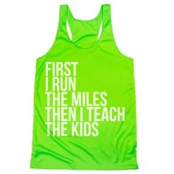Women's Racerback Performance Tank Top - Then I Teach The Kids 17 Women's Racerback Performance Tank Top - Then I Teach The Kids -goneforarun Sales 2023 tr 41456 LIME MAIN