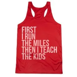 Women's Racerback Performance Tank Top - Then I Teach The Kids 18 Women's Racerback Performance Tank Top - Then I Teach The Kids -goneforarun Sales 2023 tr 41456 RED MAIN