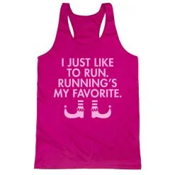 Women's Racerback Performance Tank Top - Running's My Favorite (Simple) -goneforarun Sales 2023 tr 41463 PINK MAIN