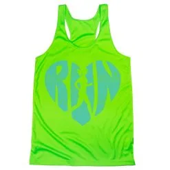 Women's Racerback Performance Tank Top - Love The Run 17 Women's Racerback Performance Tank Top - Love The Run -goneforarun Sales 2023 tr 41464 LIME MAIN