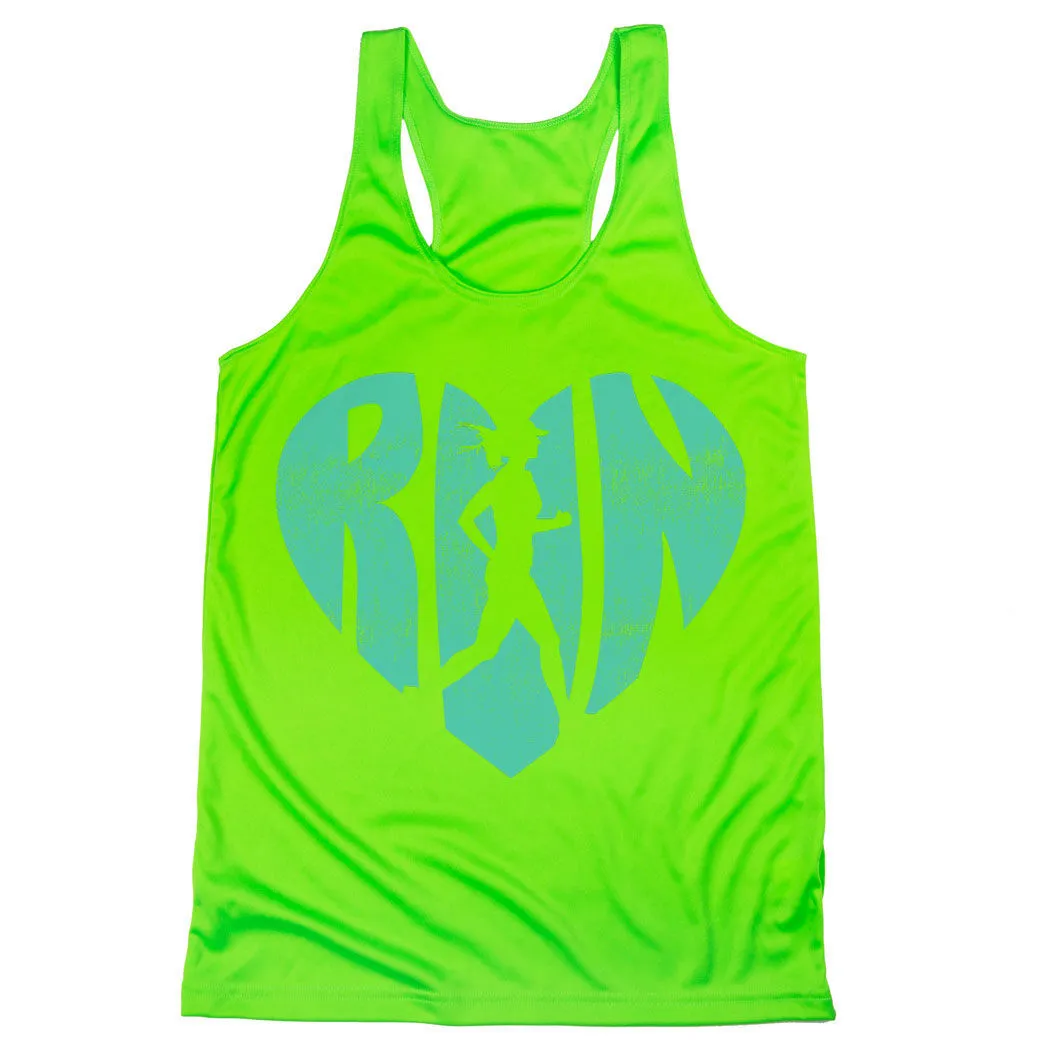 Women's Racerback Performance Tank Top - Love The Run 8 Women's Racerback Performance Tank Top - Love The Run - Image 6
