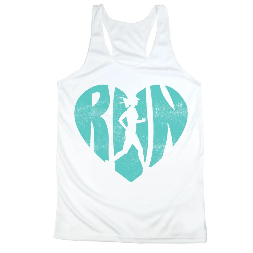 Women's Racerback Performance Tank Top - Love The Run 12 Women's Racerback Performance Tank Top - Love The Run - Image 10