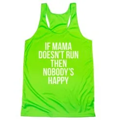 Women's Racerback Performance Tank Top - If Mama Doesn't Run -goneforarun Sales 2023 tr 41473 LIME MAIN