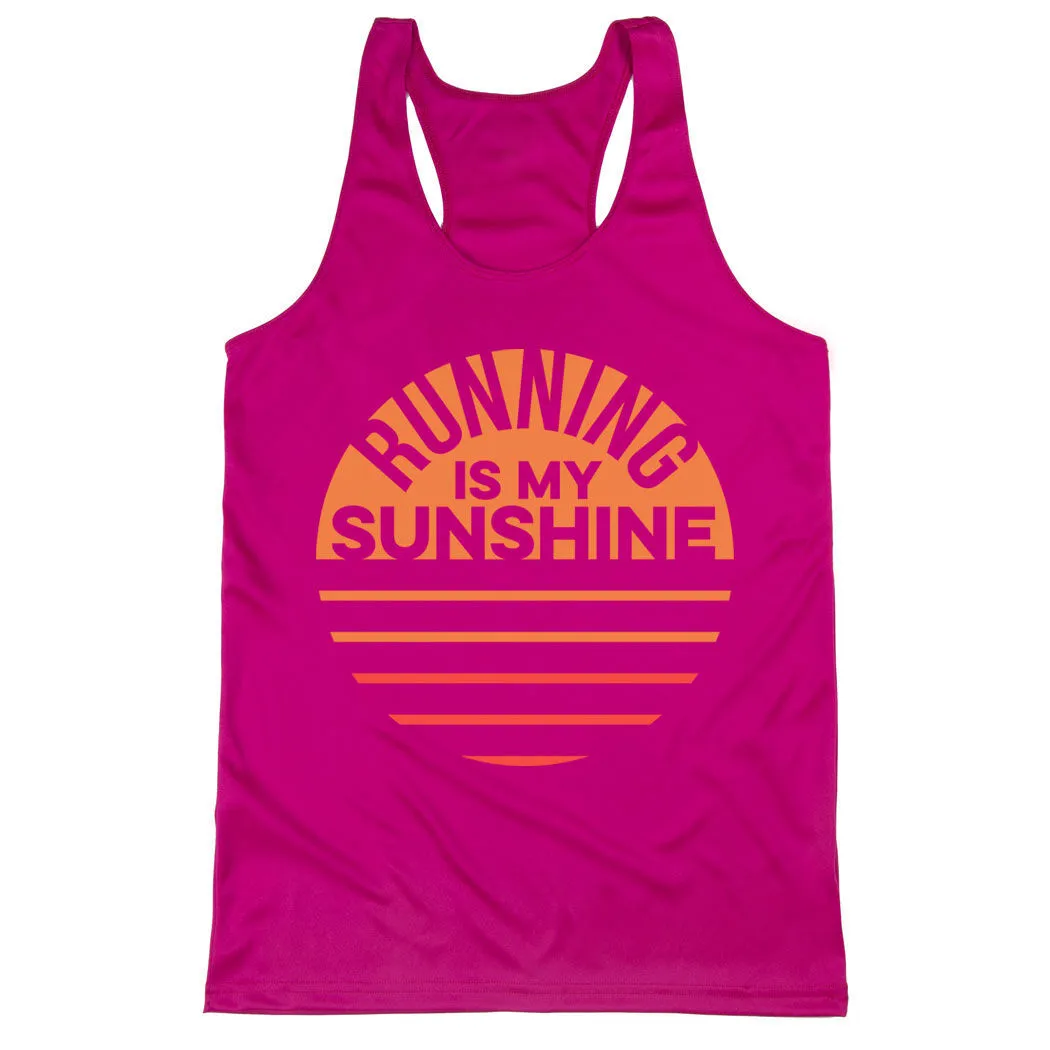 Women's Racerback Performance Tank Top - Running Is My Sunshine 9 Women's Racerback Performance Tank Top - Running Is My Sunshine - Image 7