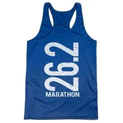 Women's Racerback Performance Tank Top - 26.2 Marathon Vertical -goneforarun Sales 2023 tr 41484 ROYAL MAIN