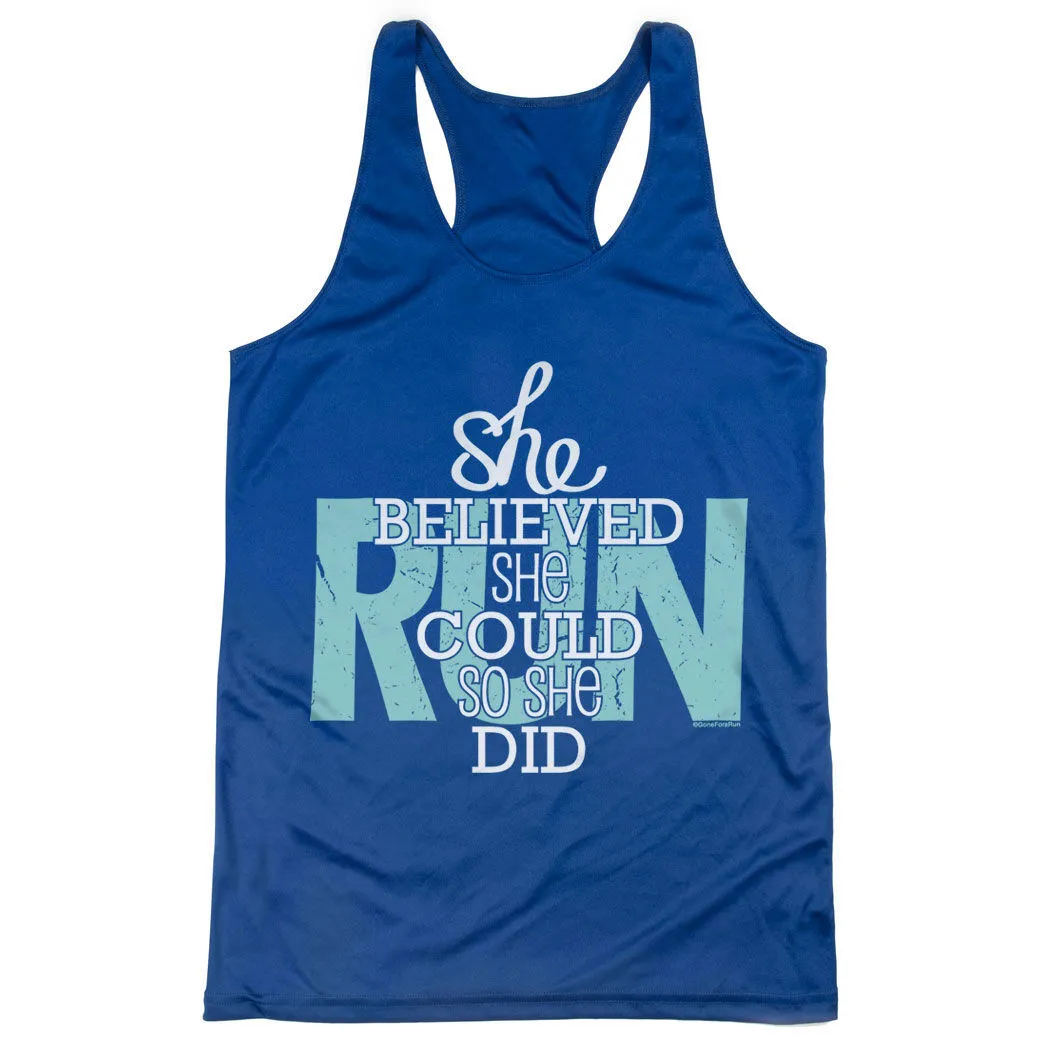 Women's Racerback Performance Tank Top - She Believed She Could So She Did 9 Women's Racerback Performance Tank Top - She Believed She Could So She Did - Image 7