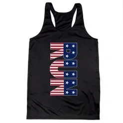 Women's Racerback Performance Tank Top - Patriotic Run -goneforarun Sales 2023 tr 41492 BLACK MAIN