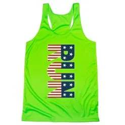 Women's Racerback Performance Tank Top - Patriotic Run -goneforarun Sales 2023 tr 41492 LIME MAIN