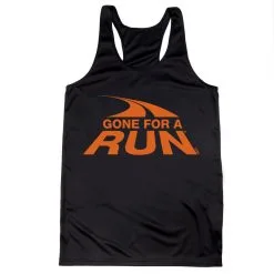 Women's Racerback Performance Tank Top - Gone For A Run® Logo -goneforarun Sales 2023 tr 41495 BLACK MAIN