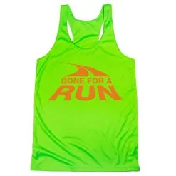 Women's Racerback Performance Tank Top - Gone For A Run® Logo -goneforarun Sales 2023 tr 41495 LIME MAIN