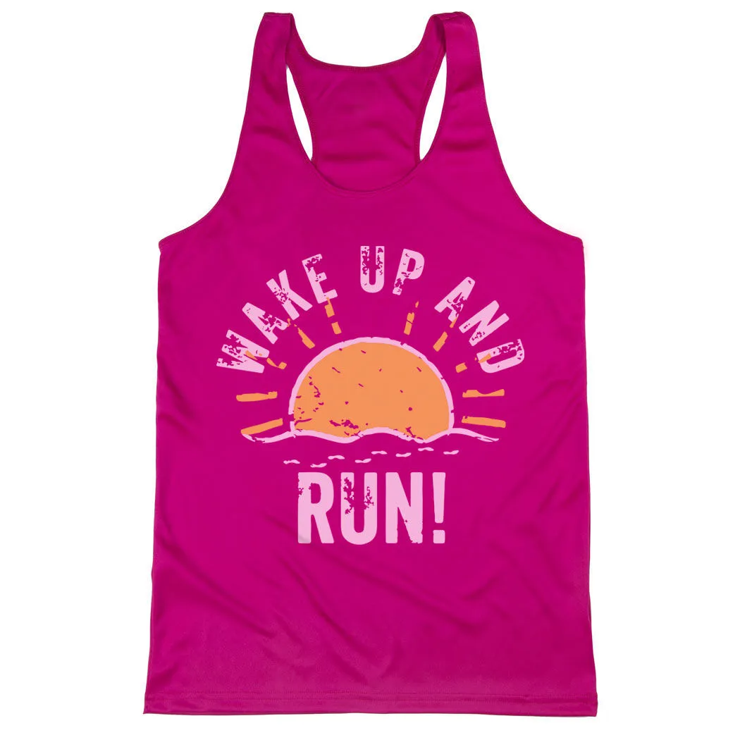 Women's Racerback Performance Tank Top - Wake Up And Run 10 Women's Racerback Performance Tank Top - Wake Up And Run - Image 8