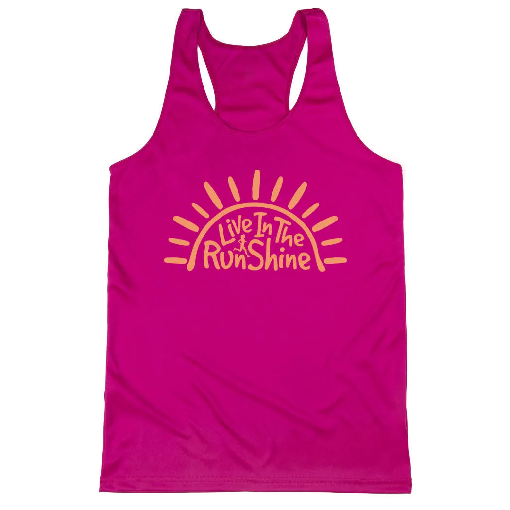 Women's Racerback Performance Tank Top - Live In The RunShine 9 Women's Racerback Performance Tank Top - Live In The RunShine - Image 7