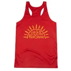 Women's Racerback Performance Tank Top - Live In The RunShine 18 Women's Racerback Performance Tank Top - Live In The RunShine -goneforarun Sales 2023 tr 41504 RED MAIN