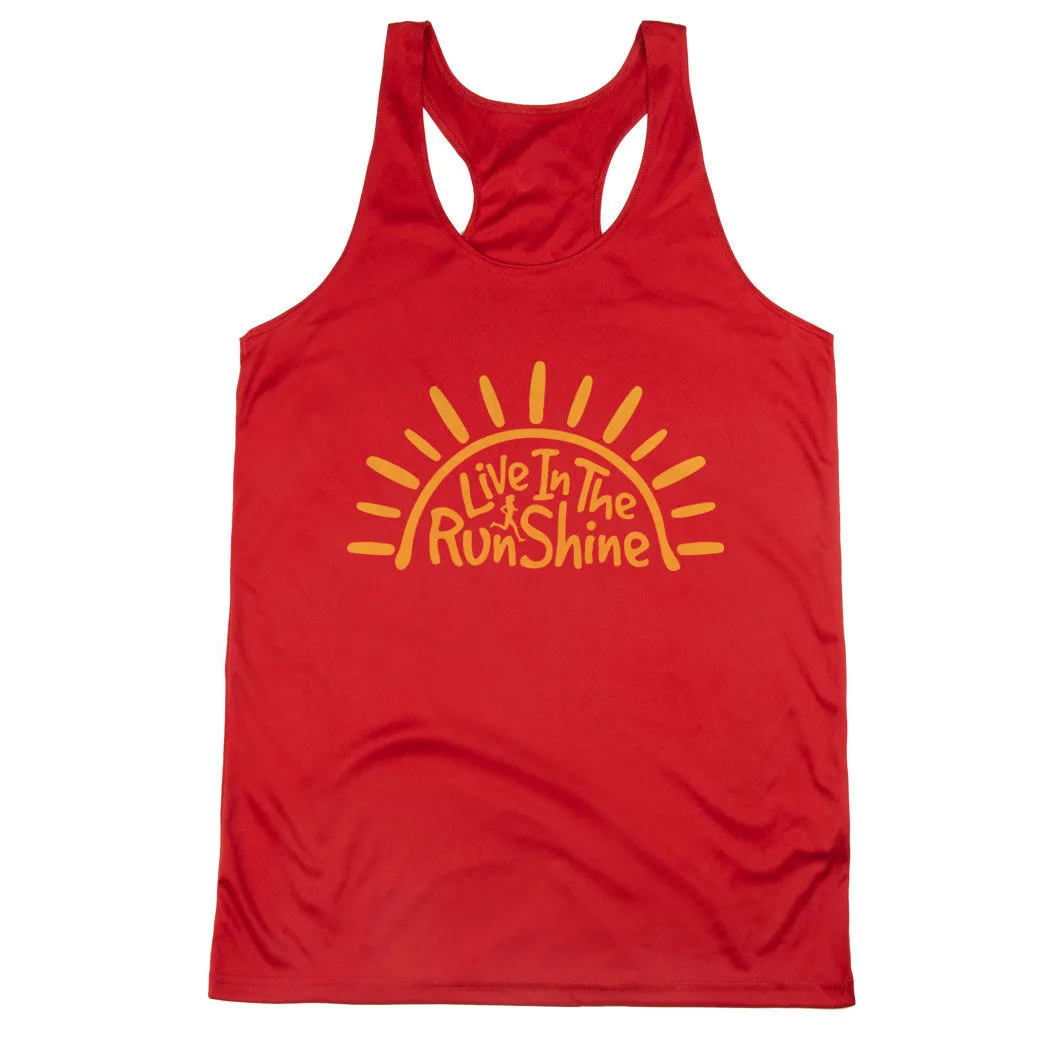 Women's Racerback Performance Tank Top - Live In The RunShine 10 Women's Racerback Performance Tank Top - Live In The RunShine - Image 8
