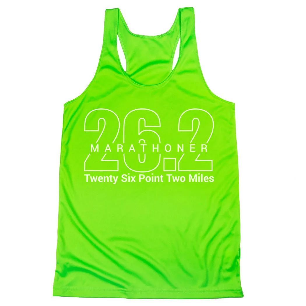 Women's Racerback Performance Tank Top - Marathoner 26.2 Miles 9 Women's Racerback Performance Tank Top - Marathoner 26.2 Miles - Image 7