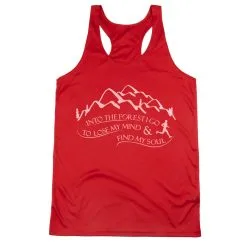 Women's Racerback Performance Tank Top - Into The Forest I Go -goneforarun Sales 2023 tr 41518 RED MAIN