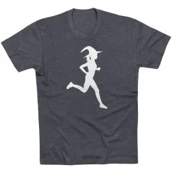 Running Short Sleeve T-Shirt - Runner Witch -goneforarun Sales 2023 tr 41577 CHARCOAL FLAT