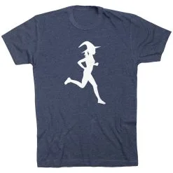 Running Short Sleeve T-Shirt - Runner Witch -goneforarun Sales 2023 tr 41577 NAVY FLAT