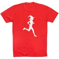 Running Short Sleeve T-Shirt - Runner Witch -goneforarun Sales 2023 tr 41577 RED FLAT