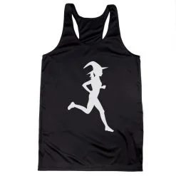 Women's Racerback Performance Tank Top - Runner Witch