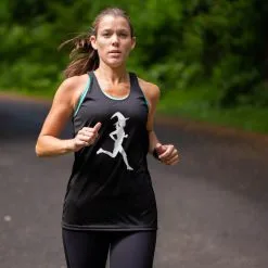 Women's Racerback Performance Tank Top - Runner Witch -goneforarun Sales 2023 tr 41579 BLACK MODEL