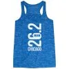 Flowy Racerback Tank Top - Chicago 26.2 Vertical -goneforarun Sales 2023 tr 41609 BLUE MAIN