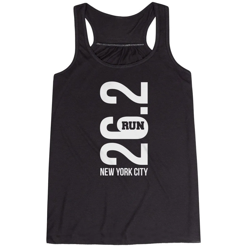 Flowy Racerback Tank Top - New York City 26.2 Vertical 8 Flowy Racerback Tank Top - New York City 26.2 Vertical - Image 6